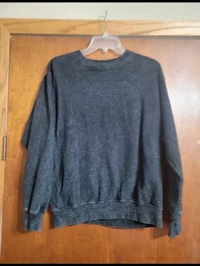 Woman's Charcoal Crewneck Sweater
